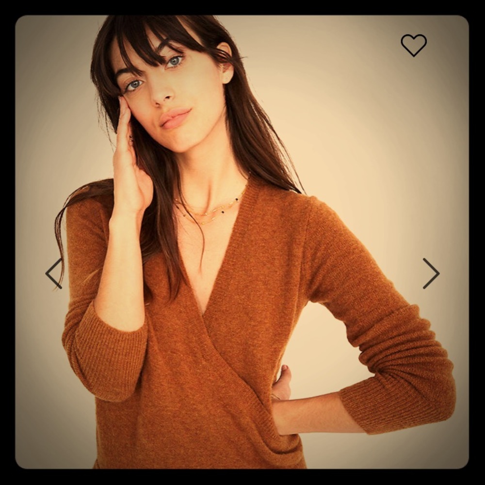Cozy Madewell Wrap-Front Pullover